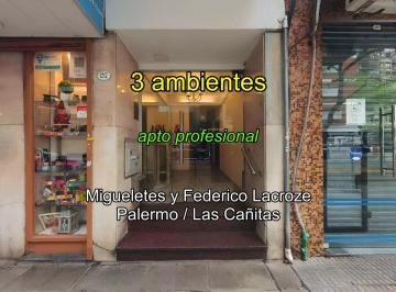 Departamento de 3 ambientes, Palermo · Departamento 3 Ambientes en Palermo