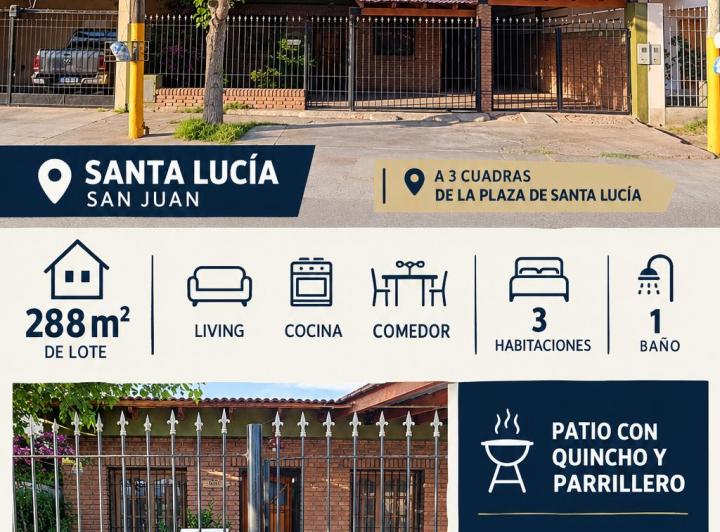 Casa · 120m² · 6 Ambientes · 2 Cocheras
