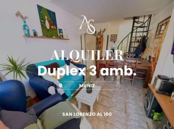Casa · 3 Ambientes · Duplex 3 Ambientes con Patio en Muñiz