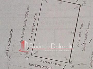 Terreno · 400m² · 1 Ambiente · Vendo. Amplio Lote Sobre Bv. San Lorenzo. Zona Nebel.