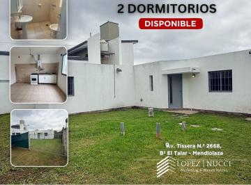 Casa de 3 ambientes, Mendiolaza · Alquiler 2 Dorm. Talar de Mendiolaza