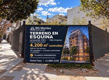 Terreno · 435m² · Venta Terreno Para Edificar en Juramento Esquina Andonaegui Villa Urquiza