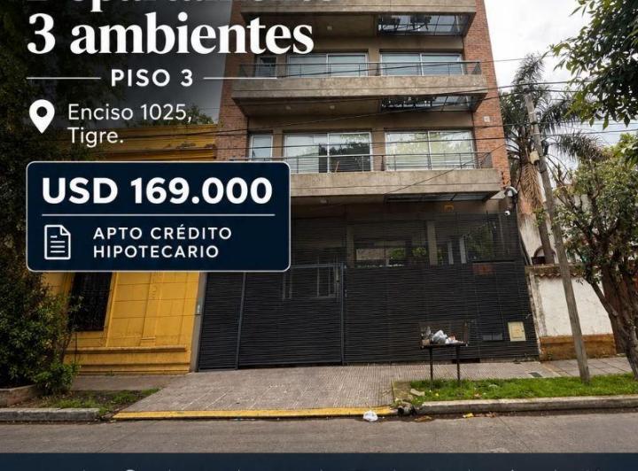 Departamento · 65m² · 3 Ambientes · 1 Cochera