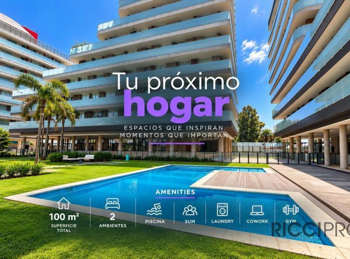 Departamento · 50m² · 2 Ambientes · 1 Cochera