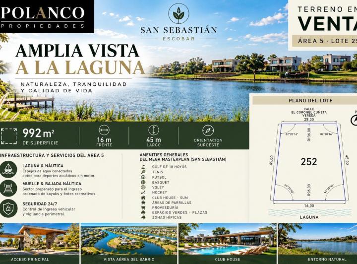 Terreno · 992m²