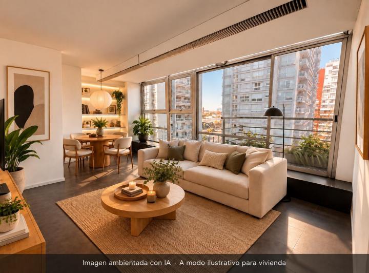 Departamento · 36m² · 2 Ambientes · 1 Cochera