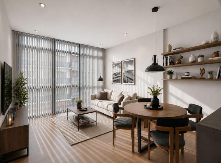 Departamento · 51m² · 2 Ambientes · 1 Cochera