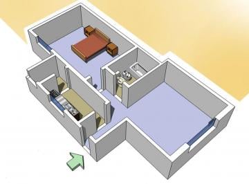 Departamento de 2 ambientes, Once · Departamento 2 Ambientes Al Frente en Alquiler en Once