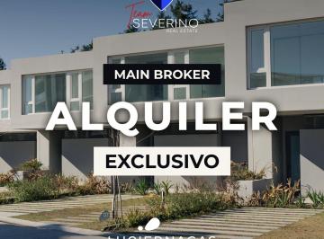 Casa · 142m² · 5 Ambientes · 2 Cocheras · Townhouse en Alquiler en Luciérnagas 5 Ambientes