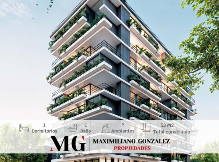 Departamento · 58m² · 2 Ambientes · 1 Cochera