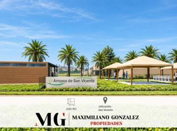Terreno · 600m² · Lote en Venta - Arroyos de San Vicente