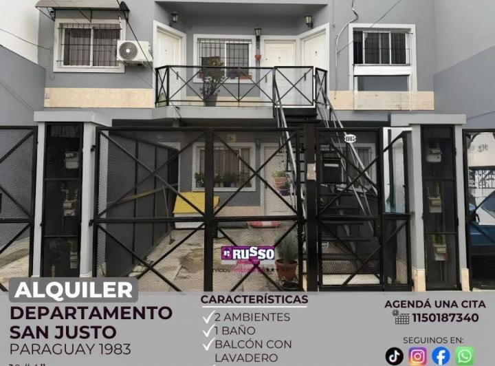 Departamento · 40m² · 2 Ambientes