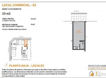 Local comercial · 23m² · Venta de Local Comercial en Edificio Aires Pando