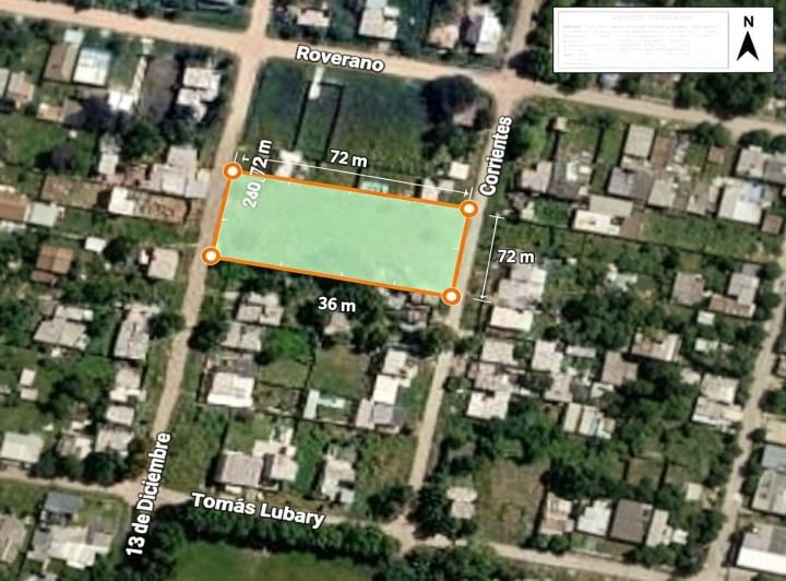 Terreno · 2592m²