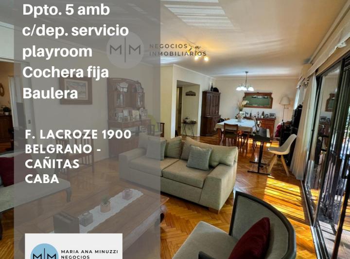 Departamento · 210m² · 6 Ambientes · 1 Cochera