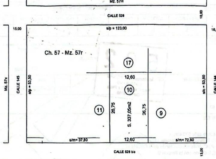 Terreno · 337m²
