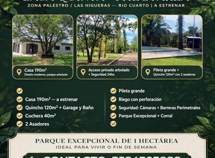 Casa · 310m² · 5 Ambientes · 5 Cocheras