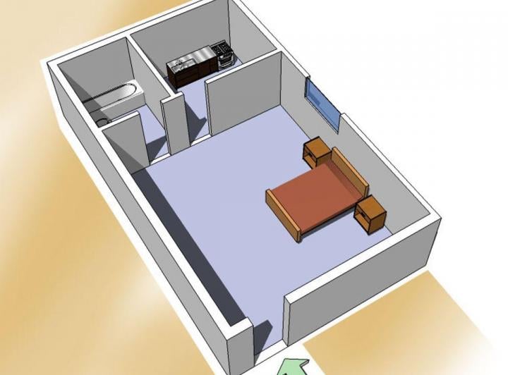 Departamento · 20m² · 1 Ambiente