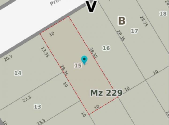 Terreno · 283m²