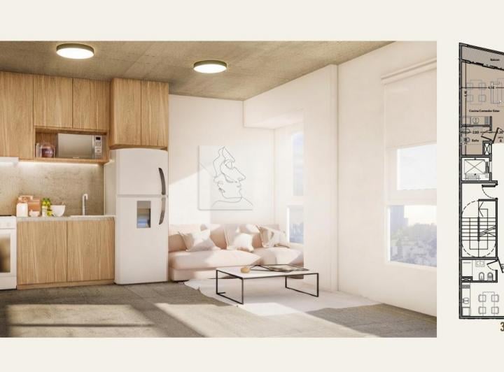 Departamento · 33m² · 2 Ambientes