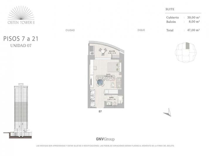 Departamento · 39m² · 1 Ambiente