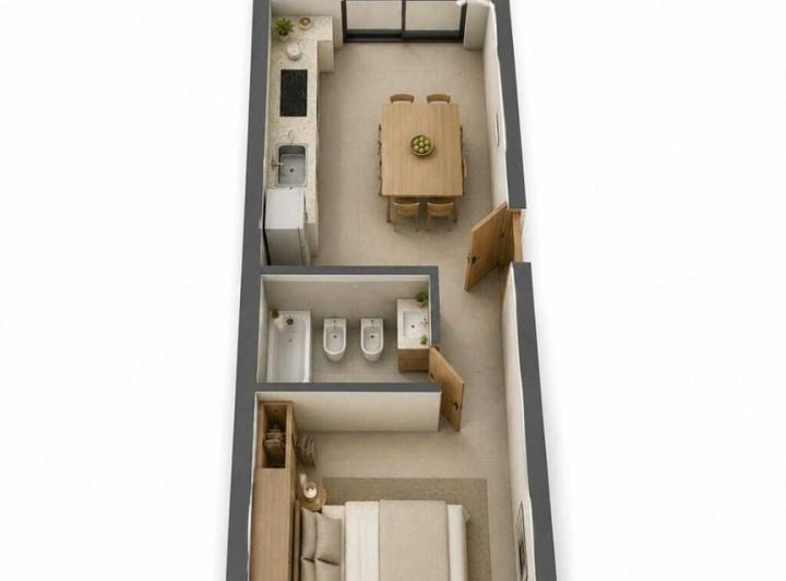 PH · 35m² · 2 Ambientes