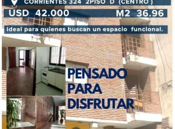 Departamento de 1 ambiente, Córdoba · Departamento de 37 m² Monoambiente en Venta en Centro, 2do Piso D