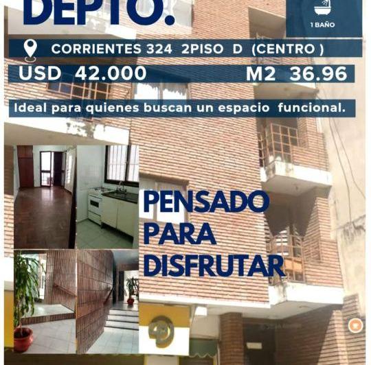 Departamento · 37m² · 1 Ambiente