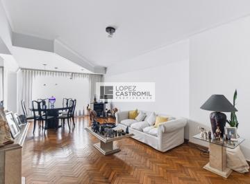 Departamento · 140m² · 3 Ambientes · 1 Cochera · Impecable Piso Alto! Balcón Corrido Al Frente! Muy Luminoso! Dependencia! Cochera Fija! Único! Oport