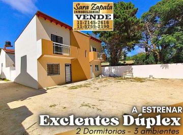 Casa de 3 ambientes, Mar del Tuyú · Amplios Duplex 3 Ambientes Cerca del Mar en Playas Amplias a Estrenar Vende Sara Zapata Inmobiliaria