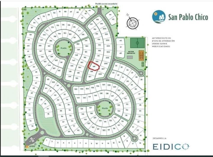 Terreno · 600m²