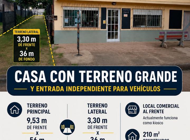 Casa · 210m² · 3 Ambientes · 4 Cocheras