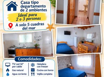 Casa de 2 ambientes, Mar de Ajó · Duplex Tipo Casa Cómodo y Luminoso Cerca del Mar