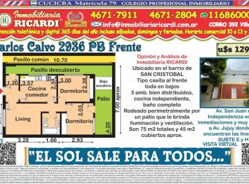 PH · 55m² · 3 Ambientes · El Sol Sale Para Todos Tipo Casita 3 Amb. Al Frente