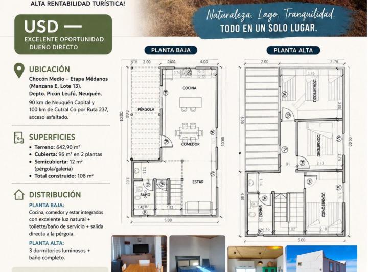 Casa · 108m² · 4 Ambientes