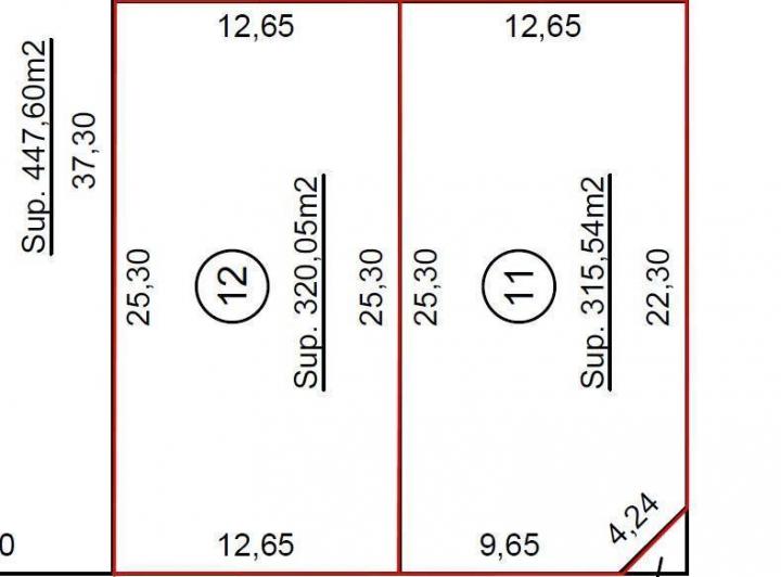 Terreno · 320m²