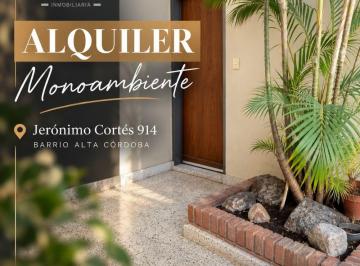 Departamento de 1 ambiente, Córdoba · Alquiler. Jerónimo Cortés 914 – Barrio Alta Córdoba