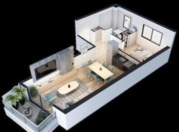 Departamento · 44m² · 2 Ambientes · Departamento 2 Ambientes Venta Caballito