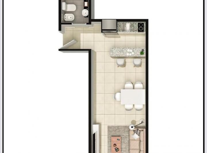 Departamento · 40m² · 2 Ambientes