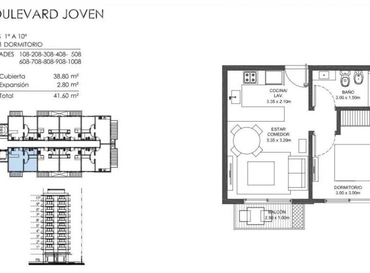 Departamento · 38m² · 2 Ambientes