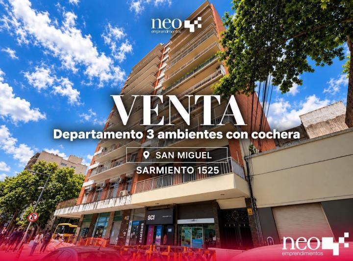 Departamento · 80m² · 3 Ambientes · 1 Cochera