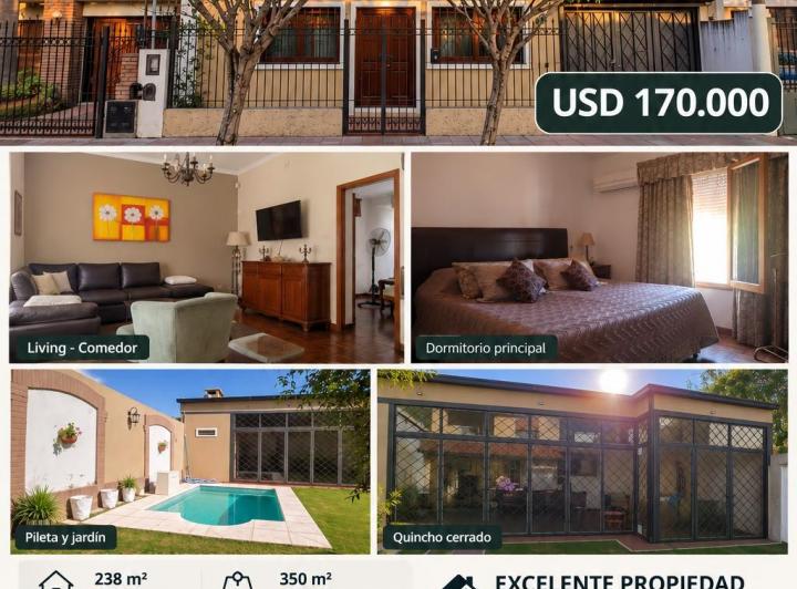 Casa · 200m² · 10 Ambientes · 3 Cocheras