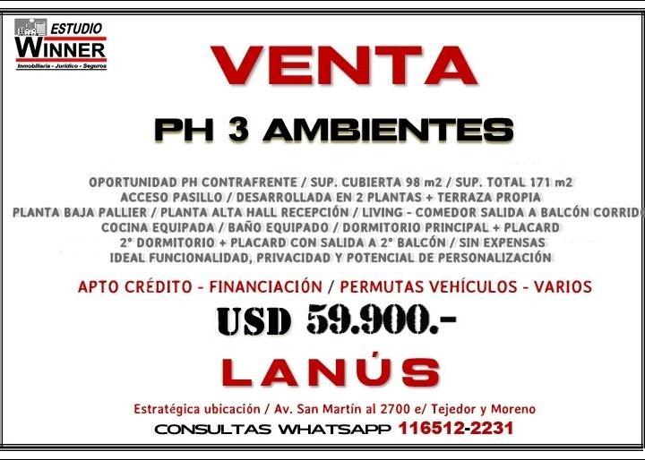PH · 98m² · 3 Ambientes